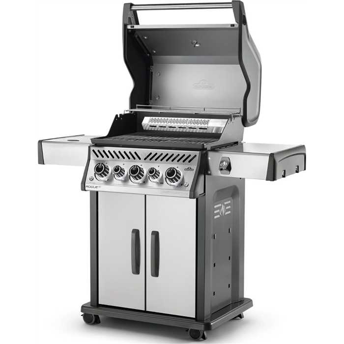 Barbecue au gaz - inox - grilles en inox - 3 brûleurs - sizzle zone - ROGUE SE 425 RSIB -  NAPOLEON