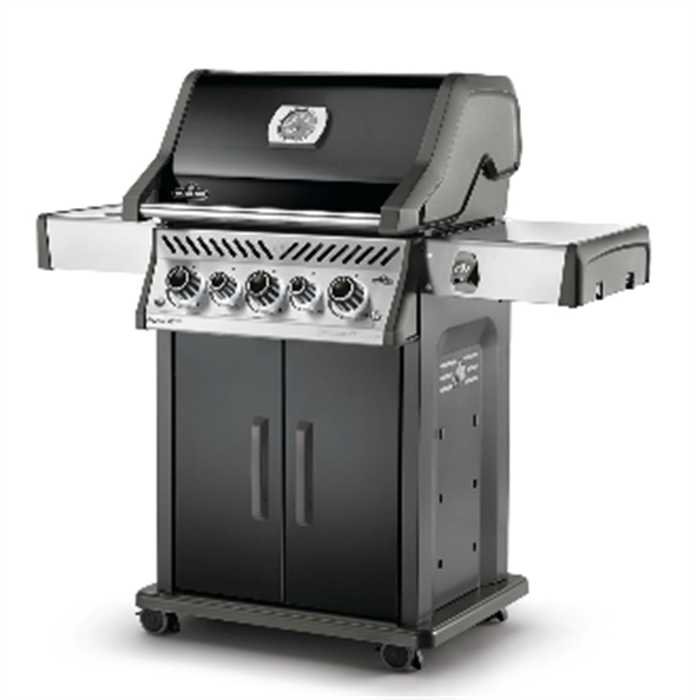Barbecue au gaz noir - grilles cuisson en fonte - 3 bruleurs - sizzle zone - ROGUE SE 425 RSIB - NAPOLEON, RSE425RSIBPK, ROGUE, ROGUE425RSIB