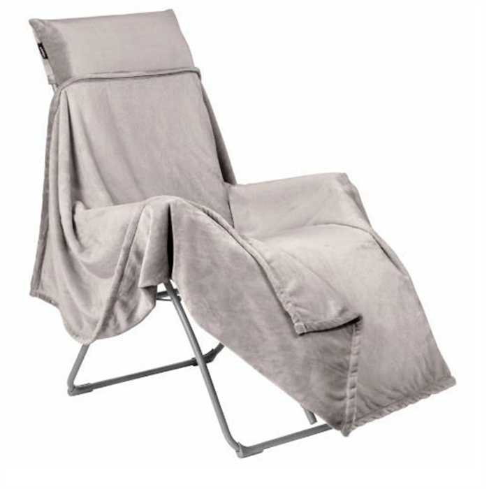 [LAFUMA LFM2937_9282] Plaid Lafuma LFM2937-9282 Flocon pour fauteuil relax – couverture polaire chaude pour relax extérieur