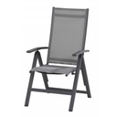 Fauteuil de jardin inclinable VERONA anthracite – Aluminium carbone – Taste by 4 Seasons Outdoor