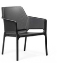 Chaise de jardin en résine de couleur anthracite NET RELAX - NARDI