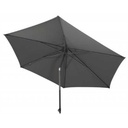 Parasol en promo - toile en polyester anthracite - diamètre 250 cm - OASIS - 4 Seasons