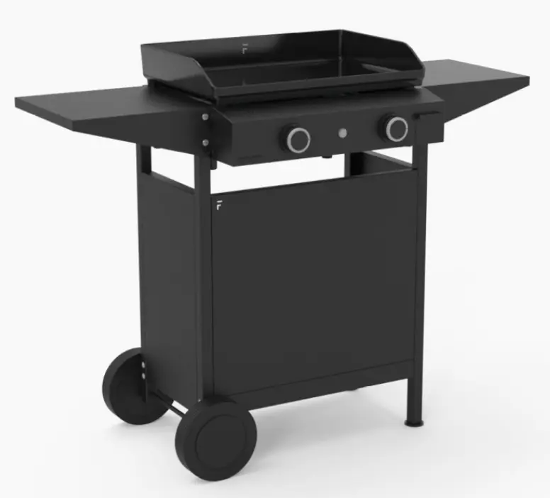 Chariot Forge Adour CHOA 60 Origin Acier pour Plancha 60 cm – Support avec Tablettes Rabattables