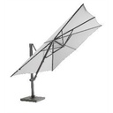 Parasol déporté SIESTA PREMIUM - toile en solefin couleur "mid grey" avec inclinaison - 300x300 cm - SIESTA PREMIUM - SEASONS, 08648, SIESTA, PARASOL, 8718144571554