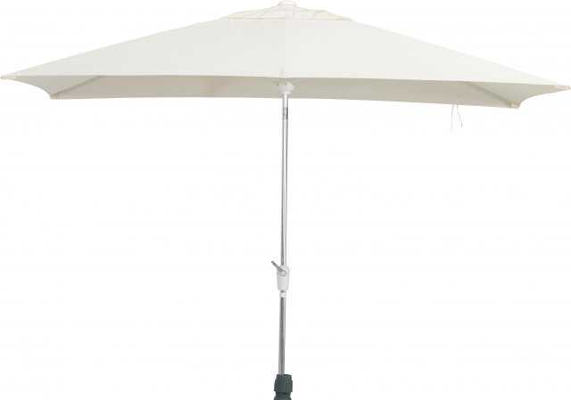 Parasol toile en polyester -  couleur écru -  250x250 cm MADERA - 4 Seasons