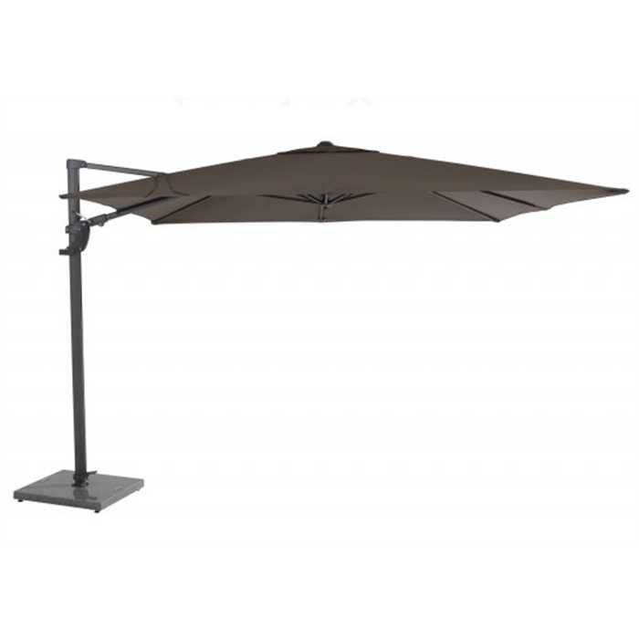 [4SO-08651] Parasol déporté Horizon 300x300 cm Taupe – Aluminium & Polyester | 4 Seasons Outdoor