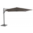 Parasol déporté Horizon 300x300 cm Taupe – Aluminium & Polyester | 4 Seasons Outdoor