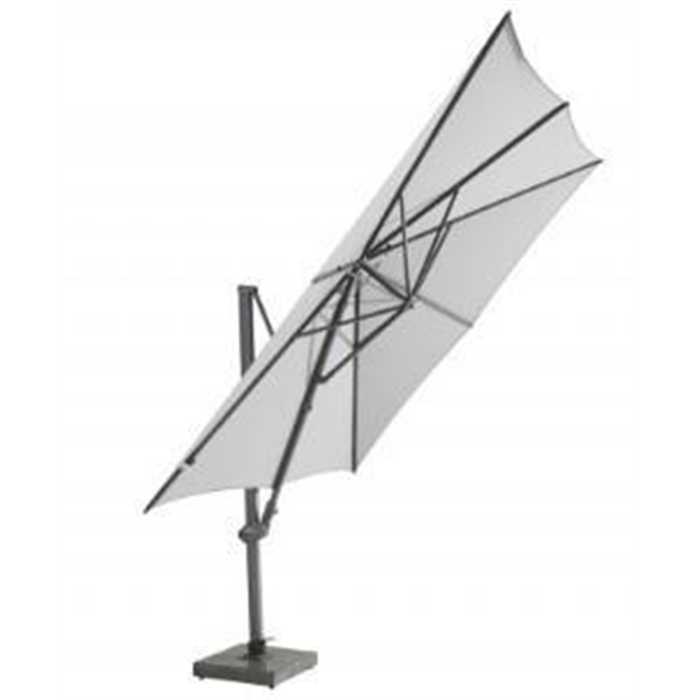 Parasol déporté Siesta 300x300 cm – Aluminium & toile Solefin UPF 50 | 4 Seasons Outdoor
