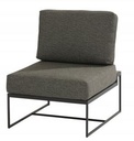 Elément central de salon de jardin + 2 coussins - structure de couleur anthracite PATIO - 4 seasons, 19703, PATIO, 8720087001616