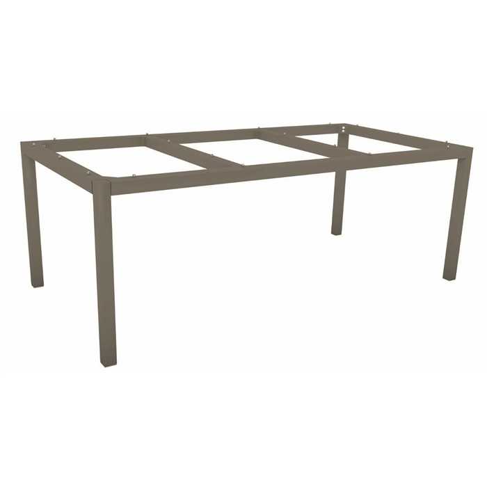 Pieds de table en aluminium couleur "taupe" 200x100x72 cm - STERN