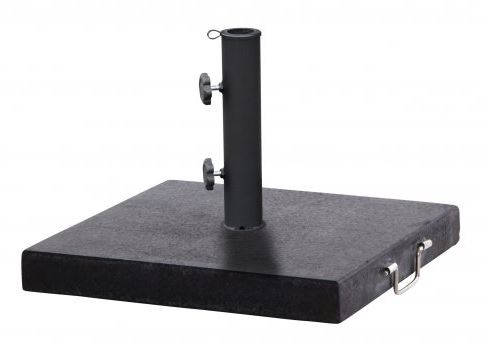 Pied de parasol en granite 40 kg – avec poignées et roues | 4 Seasons Outdoor