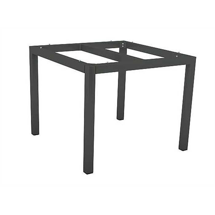 Pieds de table carré en aluminium anthracite 90x90 cm  pour plateau silvestar - STERN