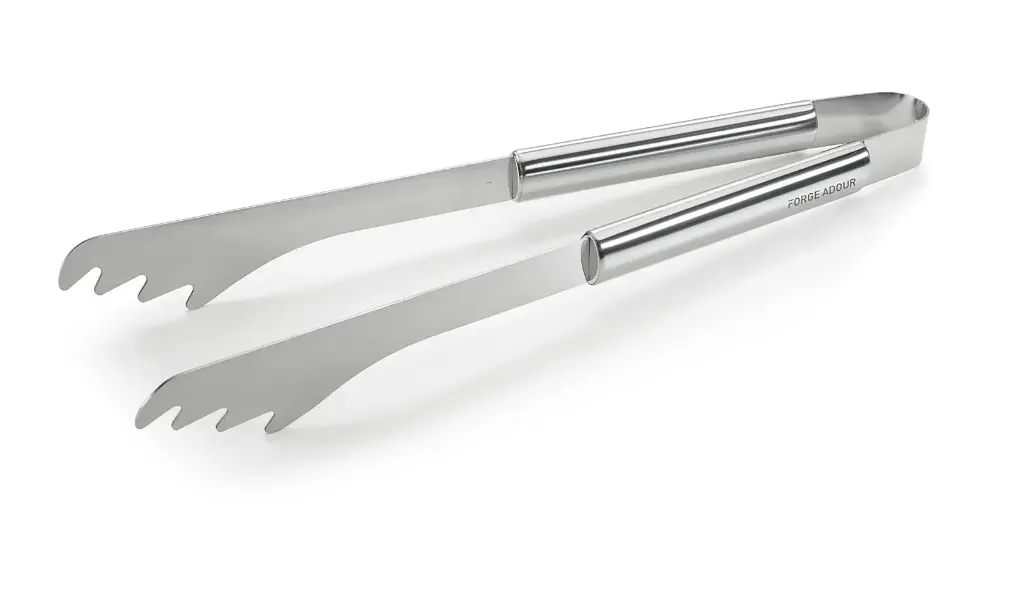 Pince Inox Courte Forge Adour – Ustensile Résistant pour Plancha et Barbecue