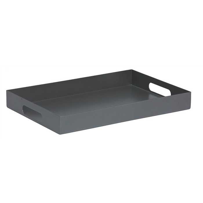 Plateau en aluminium couleur graphite 60x40x7 - 4 SEASONS, 410356, 4010187120848