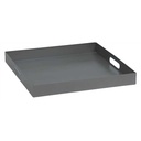 Plateau en aluminium couleur &quot;graphite&quot; 60x60x7 cm - 4SEASONS