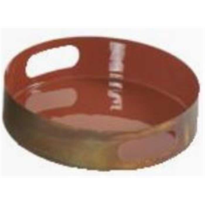 [ATHEZZA PLATEAU COLO] Plateau Colors Cotta Athezza 46050 | Plateau décoratif métal coloré design