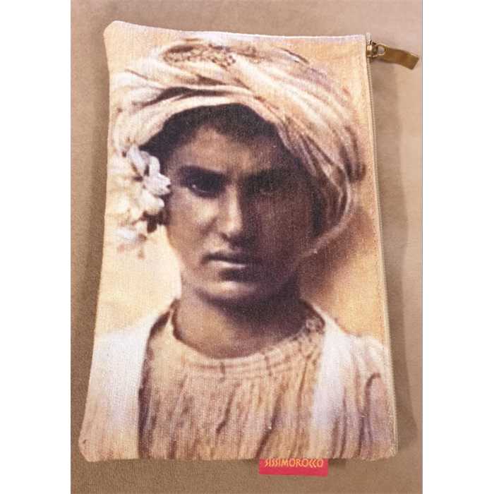 Pochette classique "Rachida" - Sissimorocco - 15 x 24 cm