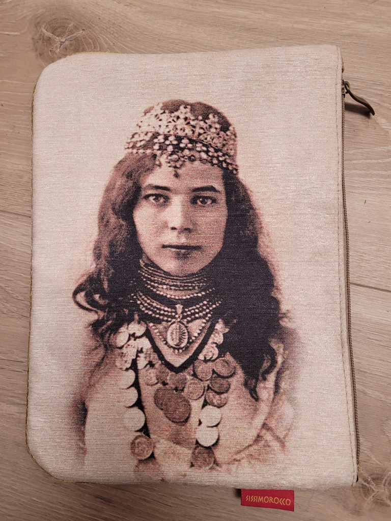 Pochette soirée ou IPAD &quot;Jamila&quot; - Sissimorocco - 21 x 30 cm