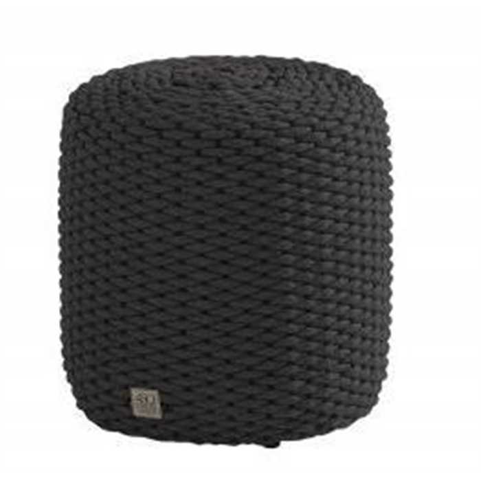 Pouf rond (diamètre 40 cm) en cordes - couleur: anthracite - MUFFIN ROPE - 4 seasons, 213396, POUF, 8718144570649, MUFFIN