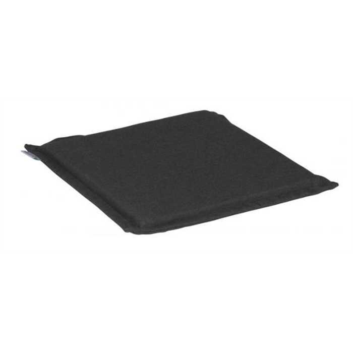 Coussin d’assise STERN Top Levanto gris ardoise 44x44 cm – coussin extérieur confort pour fauteuil de jardin