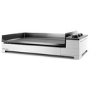 Plancha au Gaz 75 cm - structure en Acier blanc et plaque de cuisson en fonte émaillée PREMIUM - G 75 A - FORGE ADOUR