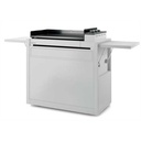 Chariot fermé 75 cm en acier blanc pour 