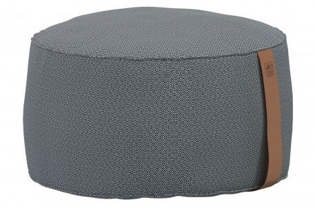 Pouf de jardin 4 Seasons Outdoor Puff Big Anthracite 72x38 cm – repose-pieds et assise extérieure confortable