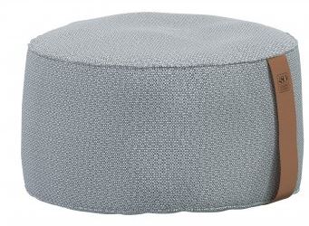 Pouf de jardin 4 Seasons Outdoor Puff Big Gris Clair 58x32 cm – repose-pieds et assise extérieure confortable