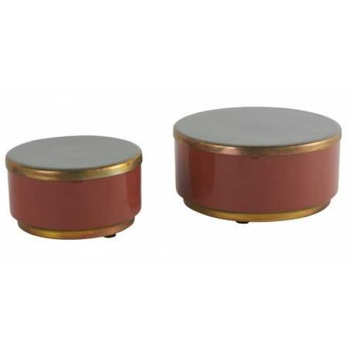 Boîtes décoratives vertes Athezza Colors – Ensemble de boîtes de rangement design et élégantes