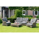 Salon de jardin - tressage de couleur &quot;pure&quot; -  VALENTINE - 4 Seasons