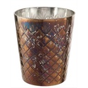 Photophore evi verre marron antique large - J-LINE