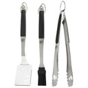 Set 3 ustensiles Napoleon Legend 70035 – kit barbecue inox spatule, pince et pinceau silicone