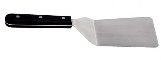 [FA - SPATULE COURTE POM] Spatule Courte Coudée Forge Adour POM – Ustensile Plancha Inox pour Viandes et Légumes