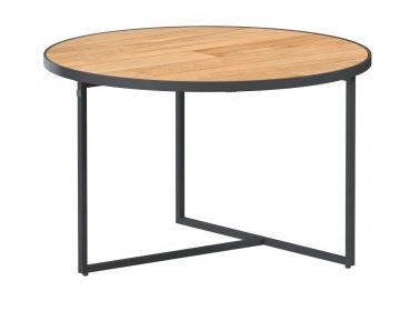Table basse ronde diamètre 58.5 cm Hauteur 35 - plateau en teck - STRADA - 4 SEASONS, 213736, 8720087006512, STRADA