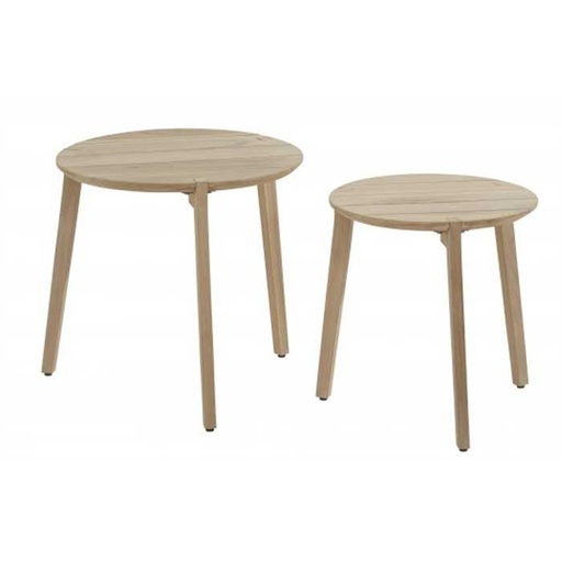 Tables basses de salon en teck  - lot de 2 - GABOR - 4 SEASONS