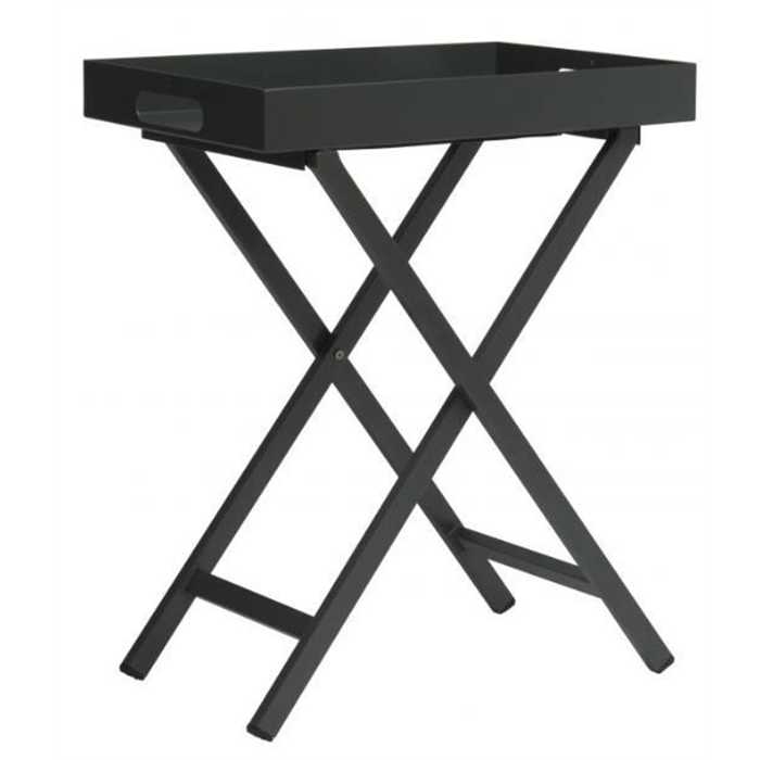Table basse de jardin - 40x60x75 cm - structure en aluminium anthracite STERN, 419981, 4010187145254