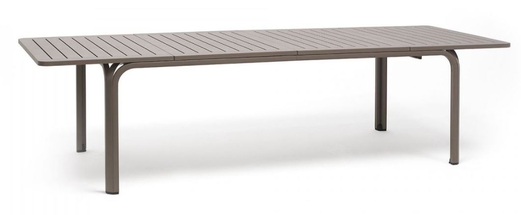 Table de jardin extensible ALLORO 210/280 cm taupe – Résine DurelTOP & aluminium – Nardi Outdoor