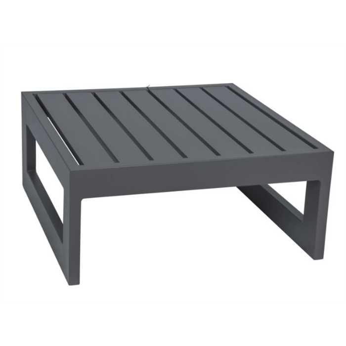 Table basse / repose-pieds  72x72x32,5 aluminium anthracite - HOLLY - STERN