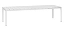 RIO Table de jardin extensible en résine blanche 210/280 cm - NARDI OUTDOOR