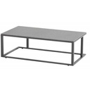 Table basse de salon - structure en aluminium couleur "carbone" - plateau spraystone - 110X60 cm - MONTIGO - TASTE, 90784
