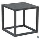 Table basse de salon de jardin 40x40x40 cm en aluminium lattes aluminium anthracite - ROBIN - STERN, 417645, 4010187114809, ROBIN