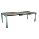 Table extensible STERN inox avec plateau ferro 174(214/254)x90 cm