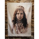 Tenture murale - Sissimorocco - Jamila sépia- 130 x 90 cm - Modèle d'exposition, SISSIMOROCCO, tenture