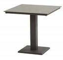 Table dining en aluminium couleur "carbone" - 75 x 75 cm - TITAN - TASTE, 91057