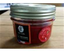 [AB BOUGIE S CERISE] Bougie bocaux AB Cerise bordeaux AB Candle S – Bougie parfumée décorative 30 à 40h ambiance fruitée