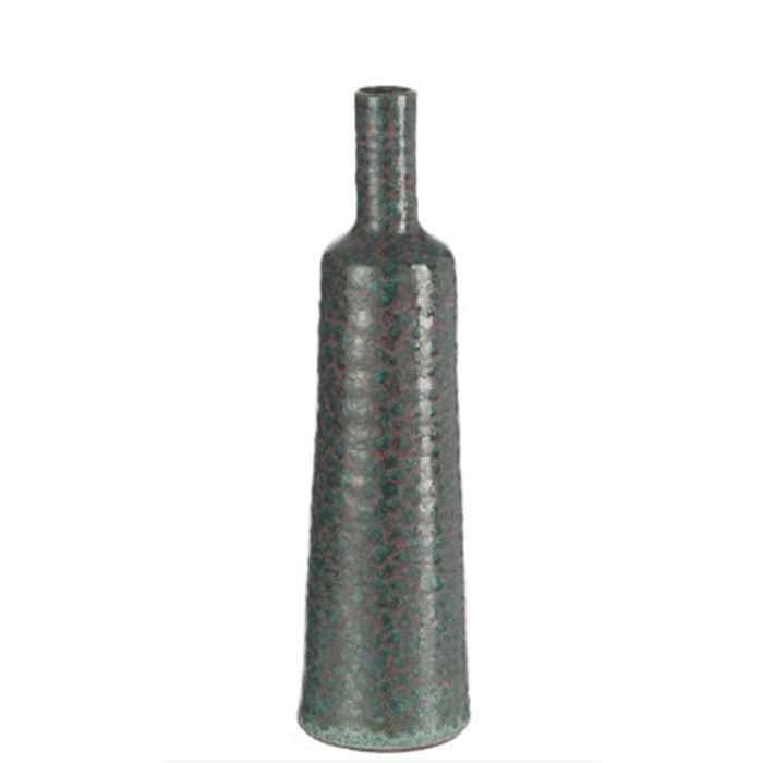 Vase relief terracotta vert - médium