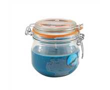 Bougie bocaux s turquoise - cèdre -  ab candle
