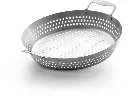 Wok Inox Perforé Napoleon 56027 – Accessoire BBQ pour Légumes, Fruits de Mer et Cuisson Sautée au Barbecue Gaz et Charbon
