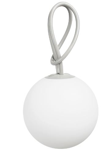 Lampe Fatboy Bolleke Gris clair 103908 – lampe LED nomade rechargeable intérieur et extérieur