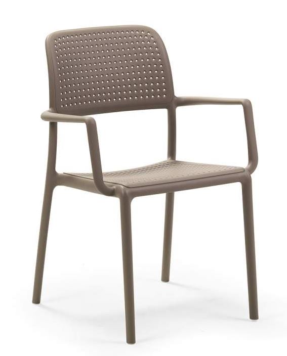 Chaise en résine taupe BORA - Nardi